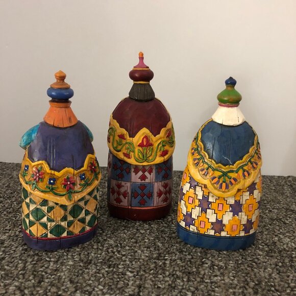 Jim Shore 3 Wisemen Nativity Set "Let Every Heart Prepare Him Room" - Picture 2 of 2